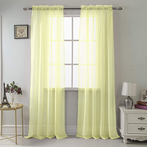 Adore the Decor™ Sheer Rod Pocket 54 x 84in. Single Curtain Panel